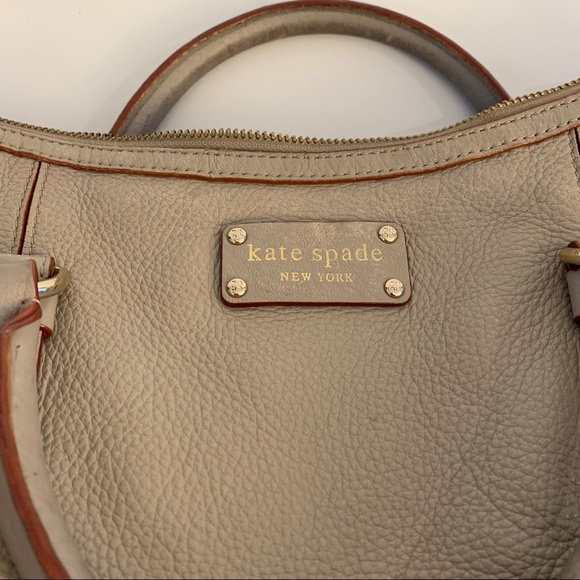 kate spade Bags Kate Spade Gray Leather Handbag Poshmark